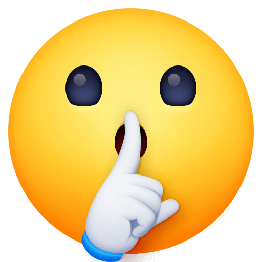 Download pictures Face with Finger Asking for Silence symbol by Facebook on a clean background in png