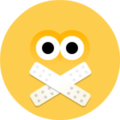 Upload a figure Shh symbol of emotion by the Skype no background in PNG