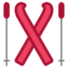 Download image Skis emoji by HTC on a clean background in png