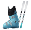 Copy a picture Ski and Ski Boot symbol of emotion by Huawei  no background in png