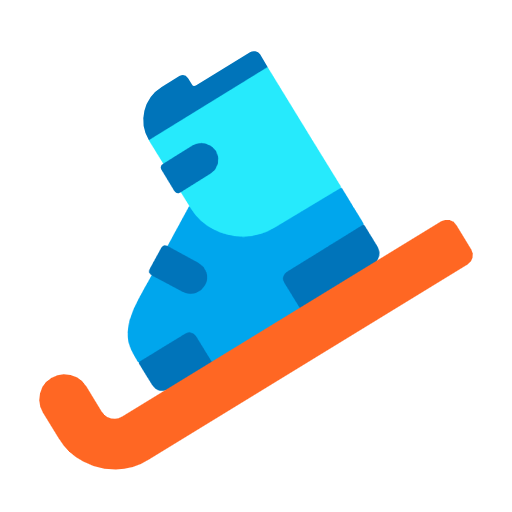 Copy a drawing Ski equipment symbol by Microsoft 11 on a translucent background in PNG