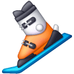 Upload pictures Skiing emoji on Samsung phones and tablets no background in png