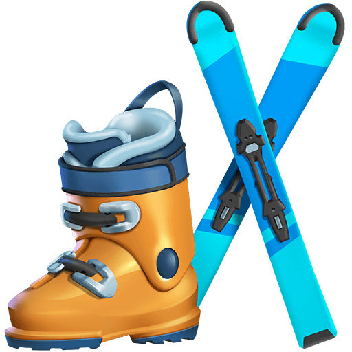 Upload a pic Alpine Skis symbol by Twitter on a translucent background in png