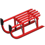 Copy drawings Sled symbol of emotion from Apple iOS on a clean background in png