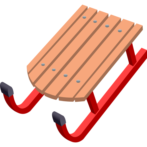 Save a drawing Sleigh smiley-emoji by JoyPixels on a colorless background in png