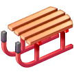 Download a picture Sleigh emoji on Samsung phones and tablets on a translucent background in PNG