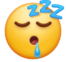 Save figures Sleeping Face emoji-smiley by Huawei  on a colorless background in PNG