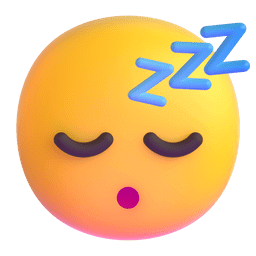 Upload a drawing Zzz Face smiley by Microsoft Teams for PC and Android without a background in png