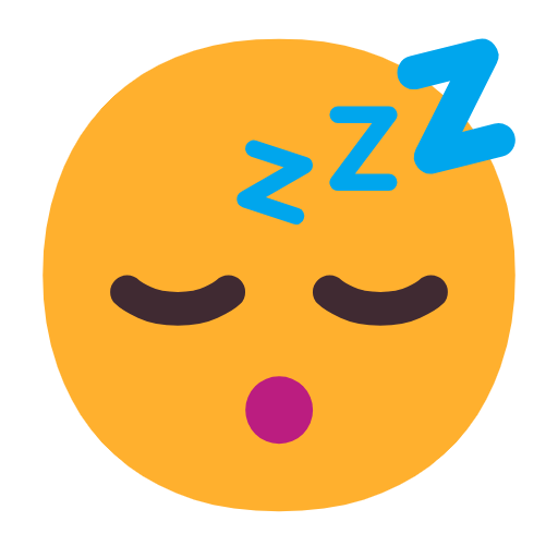 Copy a figure Sweet Dreaming Face emotion by Microsoft 11 on a clean background in PNG