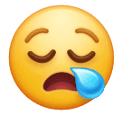 Download drawings Sleepy Face emoji by Huawei  without a background in png