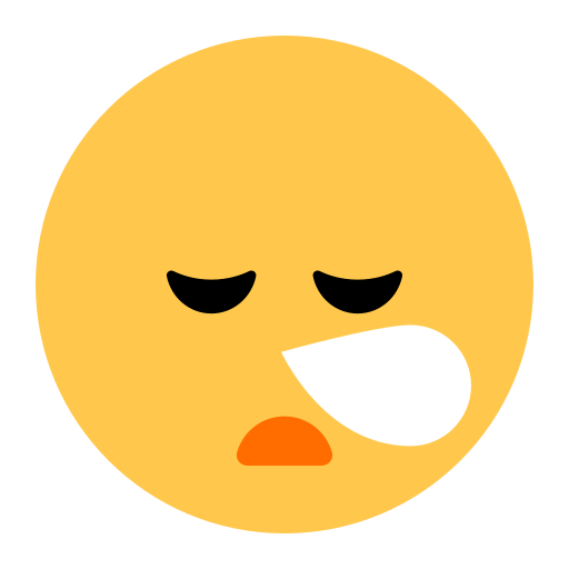 Copy figures Sleepy Face emoji-smiley by Toss Face 토스페이스 оn a transparent background in png