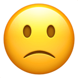 Сохранить картинки иконки настроения Лёгкая Грусть от Apple iOS на бесцветном фоне в пнг