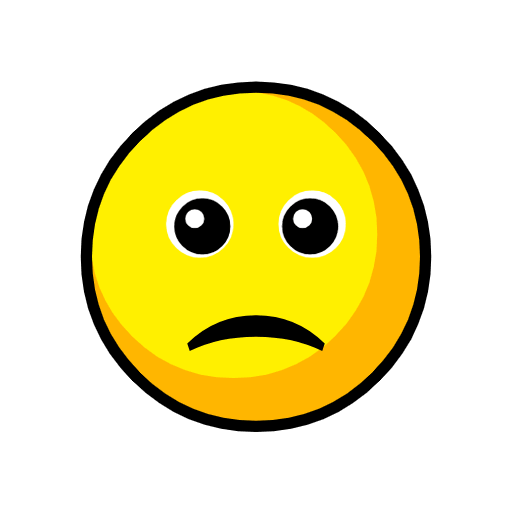 Закачать картинку смайлика Лёгкое недовольство от декоративного компьютерного шрифта Catrinity на чистом фоне в png