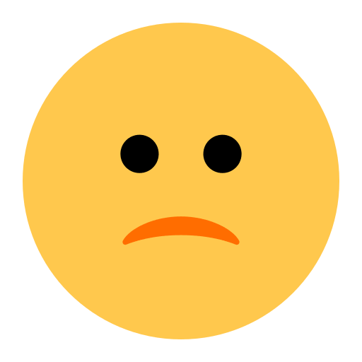 Сохранить фотки иконки настроения Лёгкое недовольство от Toss Face 토스페이스 без фона в png