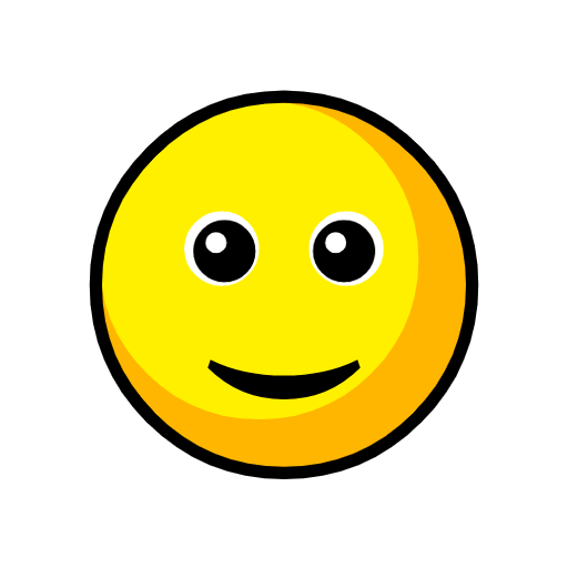 Copy a drawing Slightly Smiling Face emoticon from Catrinity computer font on a colorless background in PNG