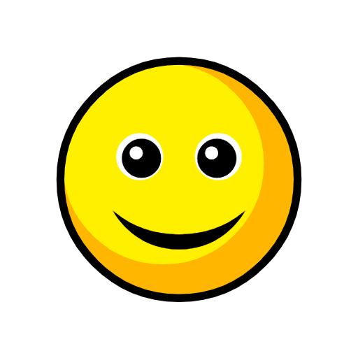 Copy image Smiling smiley from Catrinity computer font on a colorless background in png