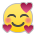 Download pics Smiling Face with Hearts emoji-emoticon на PlayStation on a translucent background in PNG