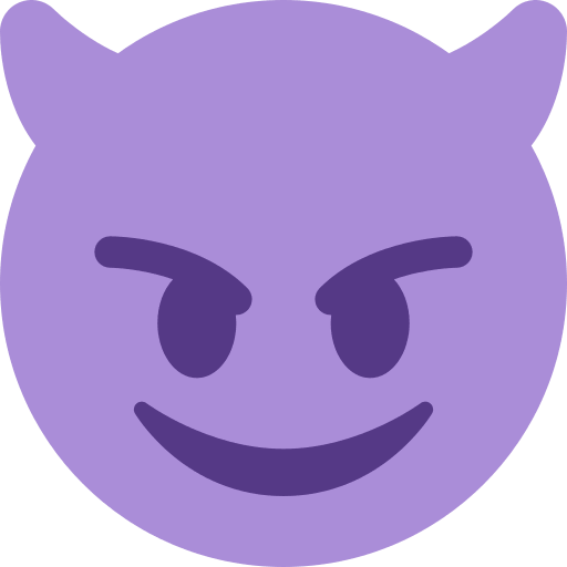 Save figures Trickster devil emoticon on Twitter / X for PC without a background in PNG