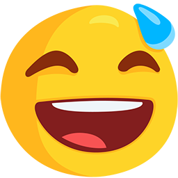 How symbol of emotion π
shows by default on Facebook's Messenger platform Upload a drawing Smiling Face with Open Mouth and Cold Sweat symbol by Facebook's Messenger platform without a background in png