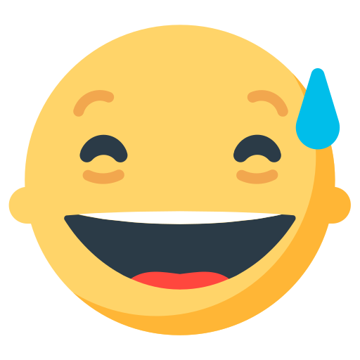 How smiley-emoji π
looks like by default design in an open source for the 2015 Firefox OS 2.5 update that was never implemented Save drawings Happy Sweat emotion by Firefox OS no background in PNG
