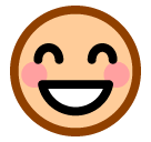 Скачать фото лица-символа Счастливое лицо от Японского оператора мобильной связи на бесцветном фоне в png