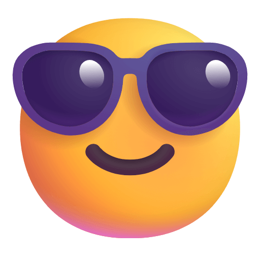 Download drawings Sunglasses emoji-emoticon of the Microsoft set on a translucent background in PNG