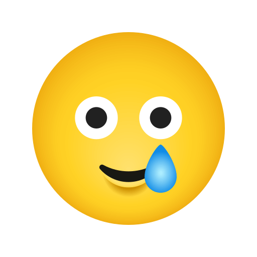 Upload figures Smiling Face with Tear smiley-emoji by Icons8 on a translucent background in png