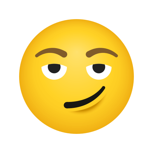 Download figures Smirking Face smiley by Icons8 without a background in png