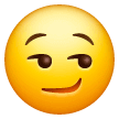 Copy a figure Suggestive Smile emoji-smiley on Samsung phones and tablets on a clean background in png