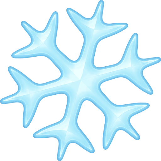 Download image Snowflake symbol of emotion by Facebook without a background in PNG