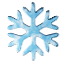 Save a figure Snowing emoji by Huawei  on a clean background in PNG