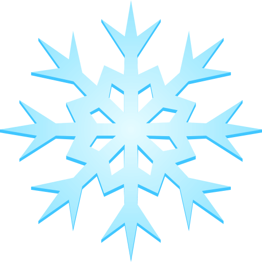 Upload pictures Snow symbol by JoyPixels without a background in png
