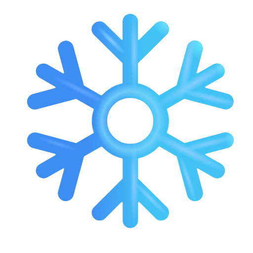 Copy a photo Snowing emoticon of the Microsoft set on a clean background in PNG