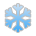 Save a drawing Snowflake emoji на PlayStation without a background in png