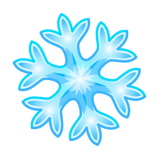 Copy a picture Snowing smiley of iOS Telegram оn a transparent background in webp