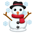 Save a figure Snowing Snowman emotion by Huawei  no background in PNG