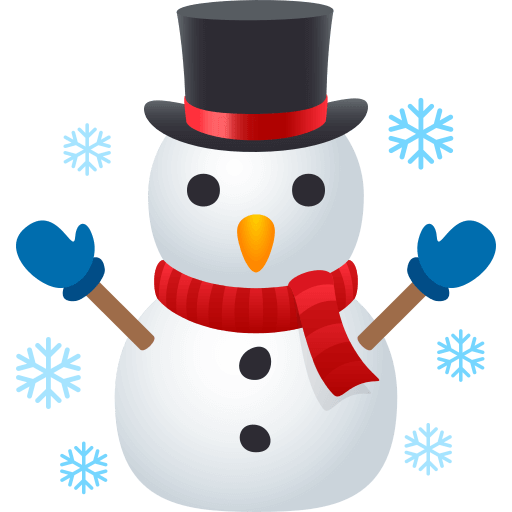 Copy image Snowman emoji by JoyPixels on a colorless background in PNG
