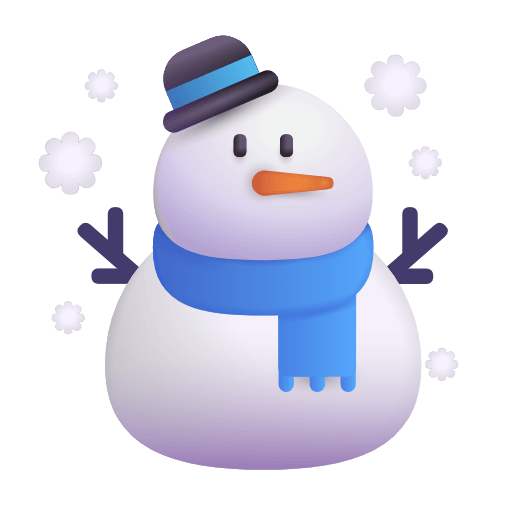 Download drawings Snowman symbol of emotion of the Microsoft set on a translucent background in PNG