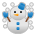 Upload image Snowing Snowman smiley-emoji на PlayStation on a clean background in png