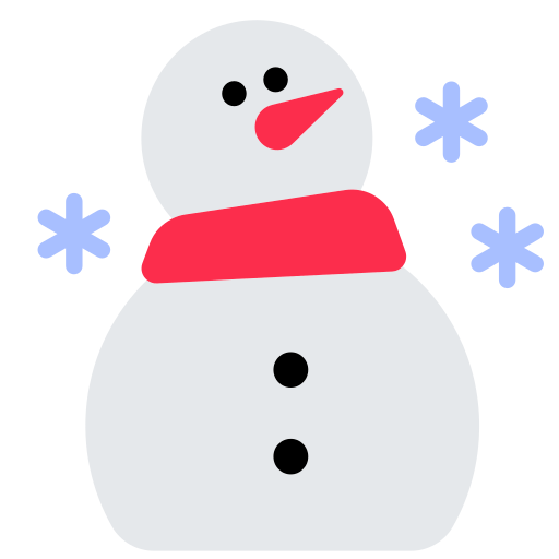 Download figures Snowman with Snowflakes smiley by Toss Face 토스페이스 оn a transparent background in PNG