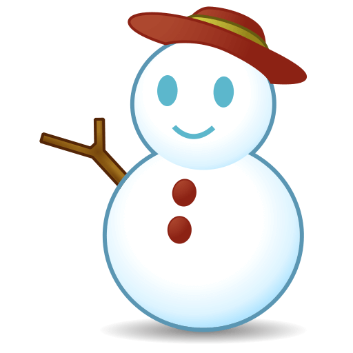 Copy figures Snowman Without Snow smiley-emoji by Emojidex on a colorless background in PNG