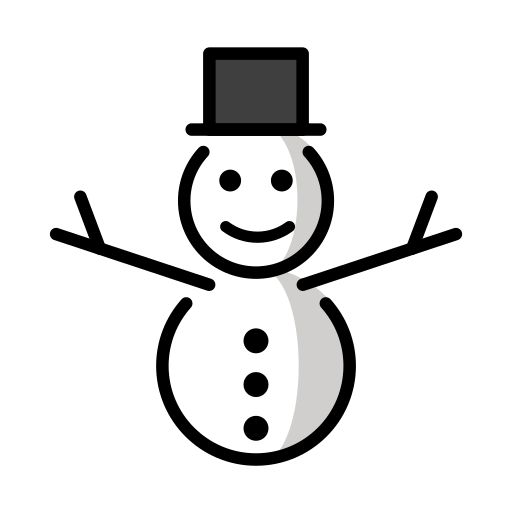 Copy a photo Snowman Without Snow emoji-smiley by HfG Schwäbisch Gmünd оn a transparent background in PNG