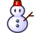 Download figures Snowman emoticon by Japanese mobile phone on a clean background in PNG