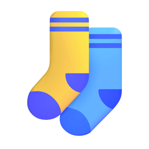 Сохранить фото эмотика Носки от Microsoft на чистом фоне в PNG