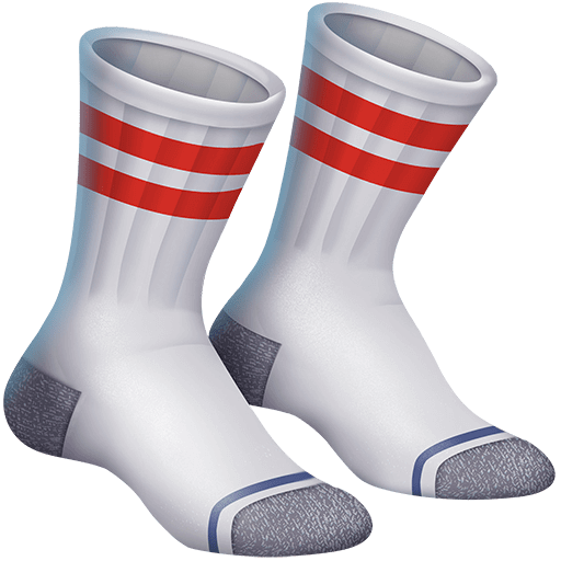 Сохранить картинку эмотика Носочки от Твиттера на просвечивающем фоне в PNG