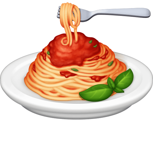 Upload pictures Pasta emoticon by Facebook without a background in png