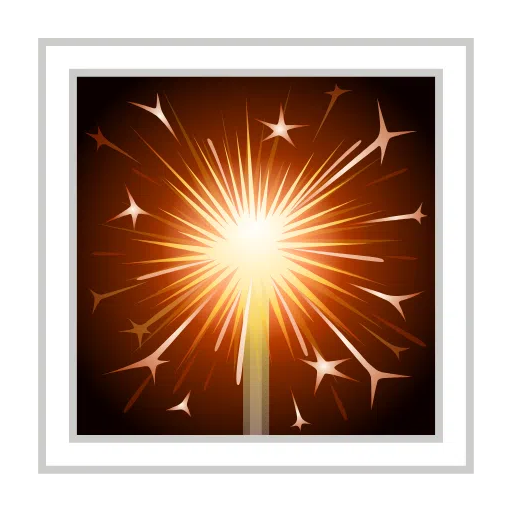 Download a picture Bengal Candle emoji-smiley of iOS Telegram on a translucent background in WEBP