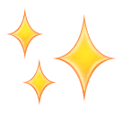 Save figures Sparkles emoticon by Huawei  on a clean background in PNG