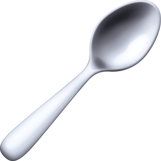 Save a photo Spoon emoji-smiley by Facebook on a translucent background in PNG