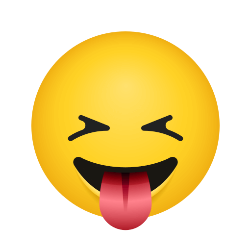 Download drawings Teasing face symbol of emotion by Icons8 оn a transparent background in png